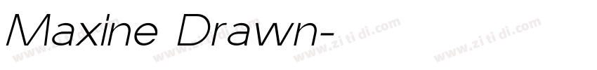 Maxine Drawn字体转换